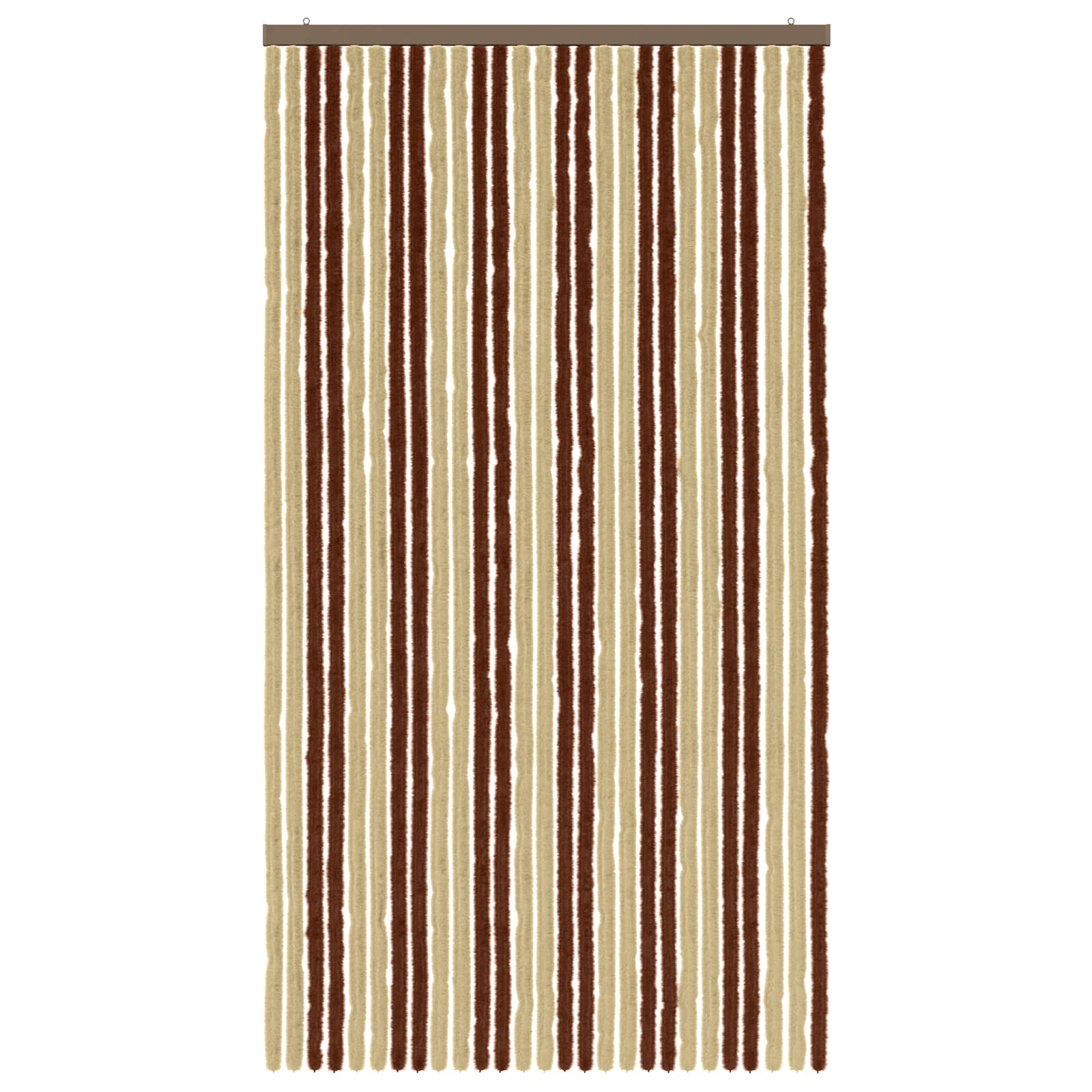 Insecten Gordijn Chenille Bruin en beige 118 x 220 cm 100% PP is nu te koop bij PeponiXL, paradijselijk wonen!
