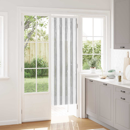 Insecten Gordijn Chenille Grijs en Wit 56 x 185 cm 100% PP is nu te koop bij PeponiXL, paradijselijk wonen!
