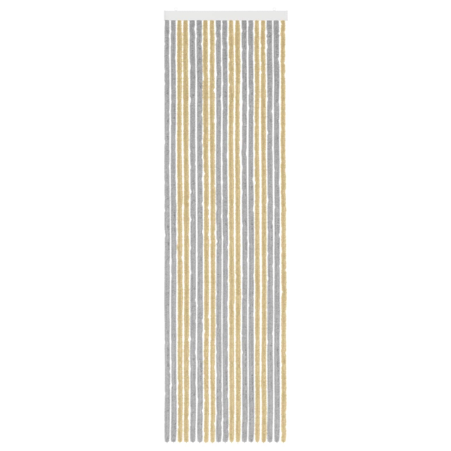 Insecten Gordijn Chenille Grijs en Beige 56 x 200 cm 100% PP is nu te koop bij PeponiXL, paradijselijk wonen!