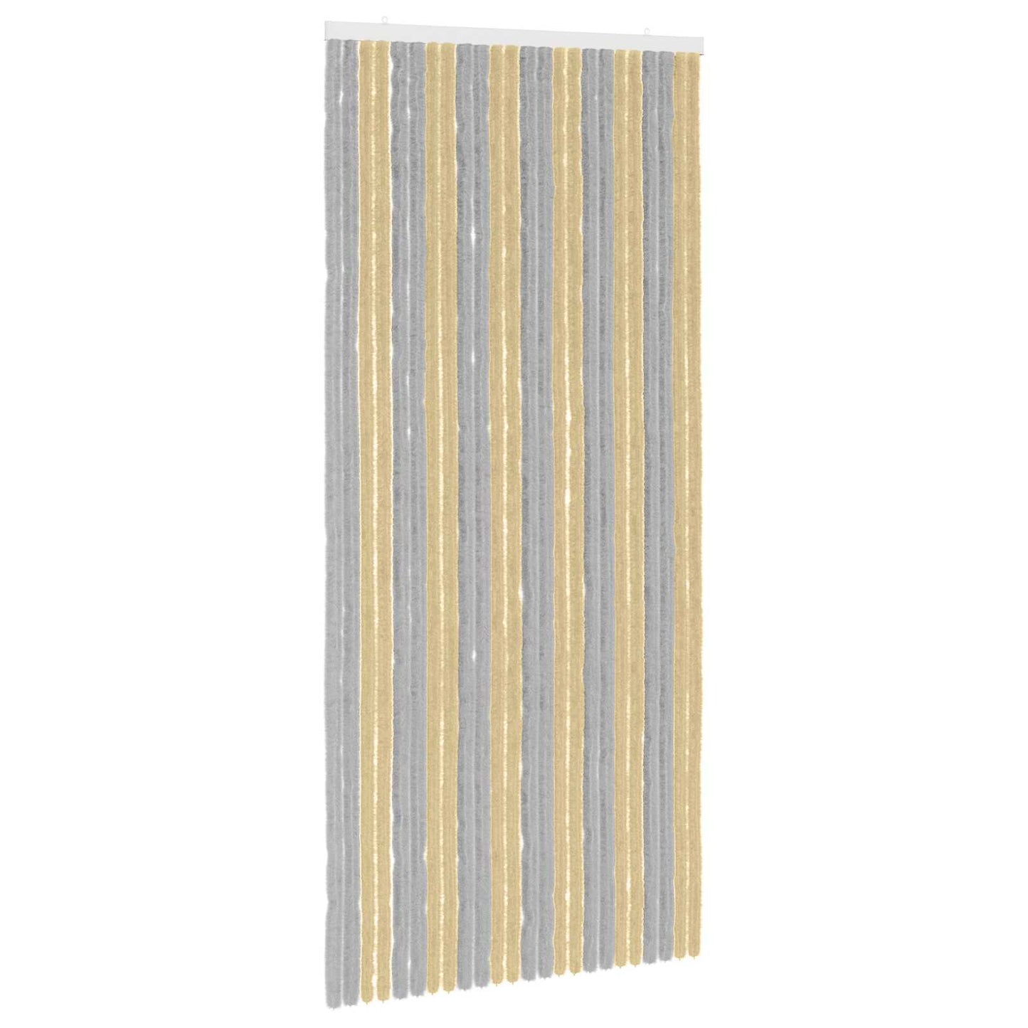 Insecten Gordijn Chenille Grijs en Beige 100 x 220 cm 100% PP is nu te koop bij PeponiXL, paradijselijk wonen!