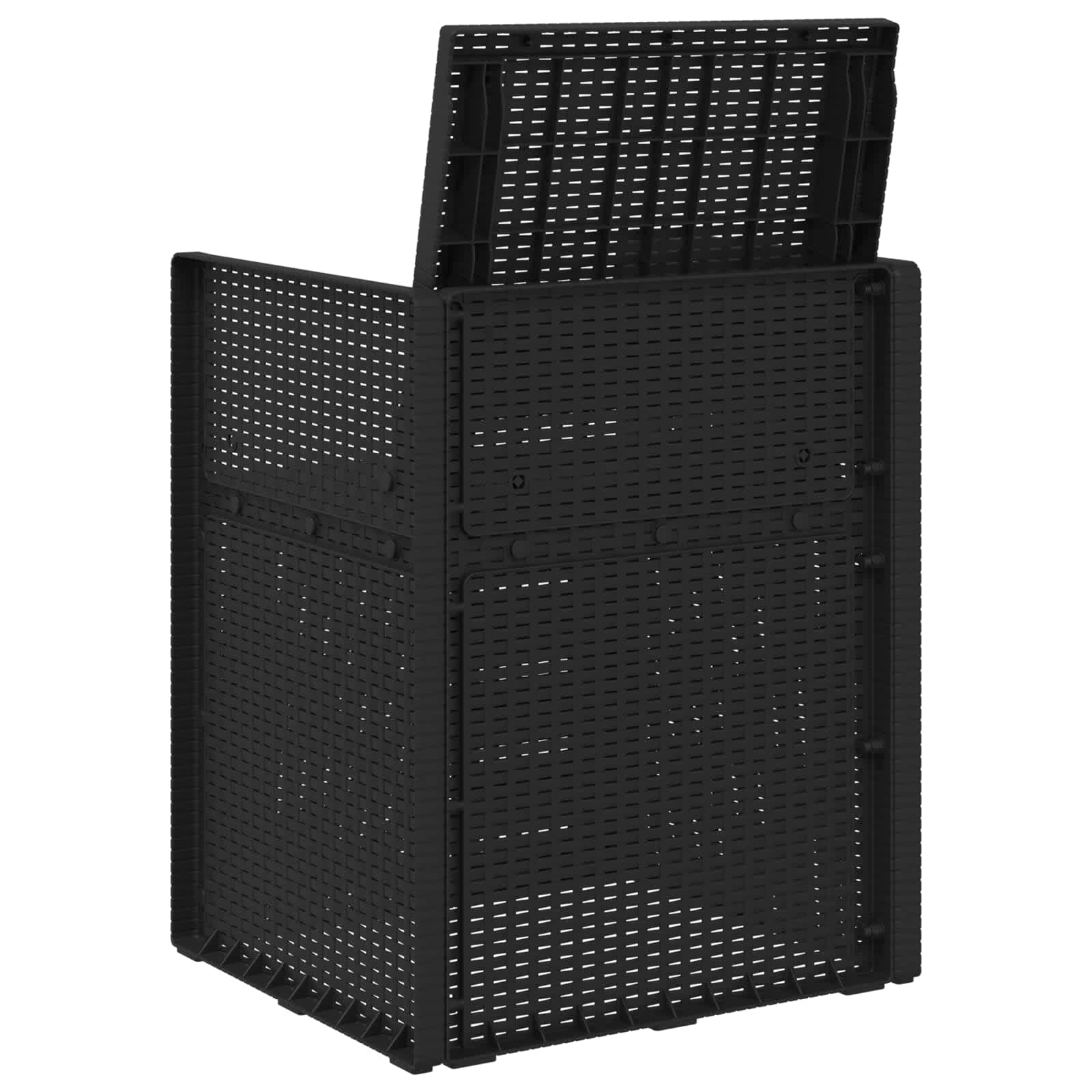Tuin Eetstoelen 2 st Antraciet 53 x 47 x 88,5 cm PP is nu te koop bij PeponiXL, paradijselijk wonen!