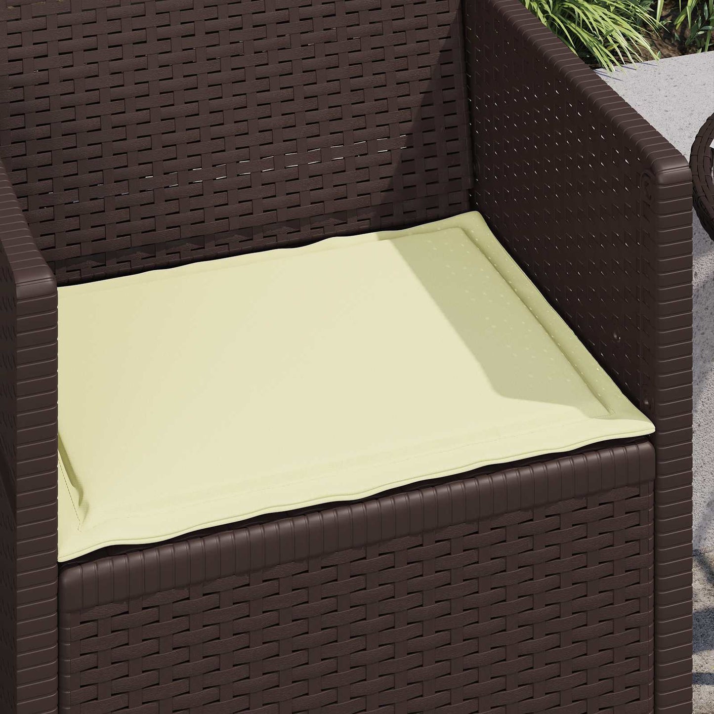 Zitkussens 2 st. Crème 47 x 36 x 2 cm Polyester is nu te koop bij PeponiXL, paradijselijk wonen!
