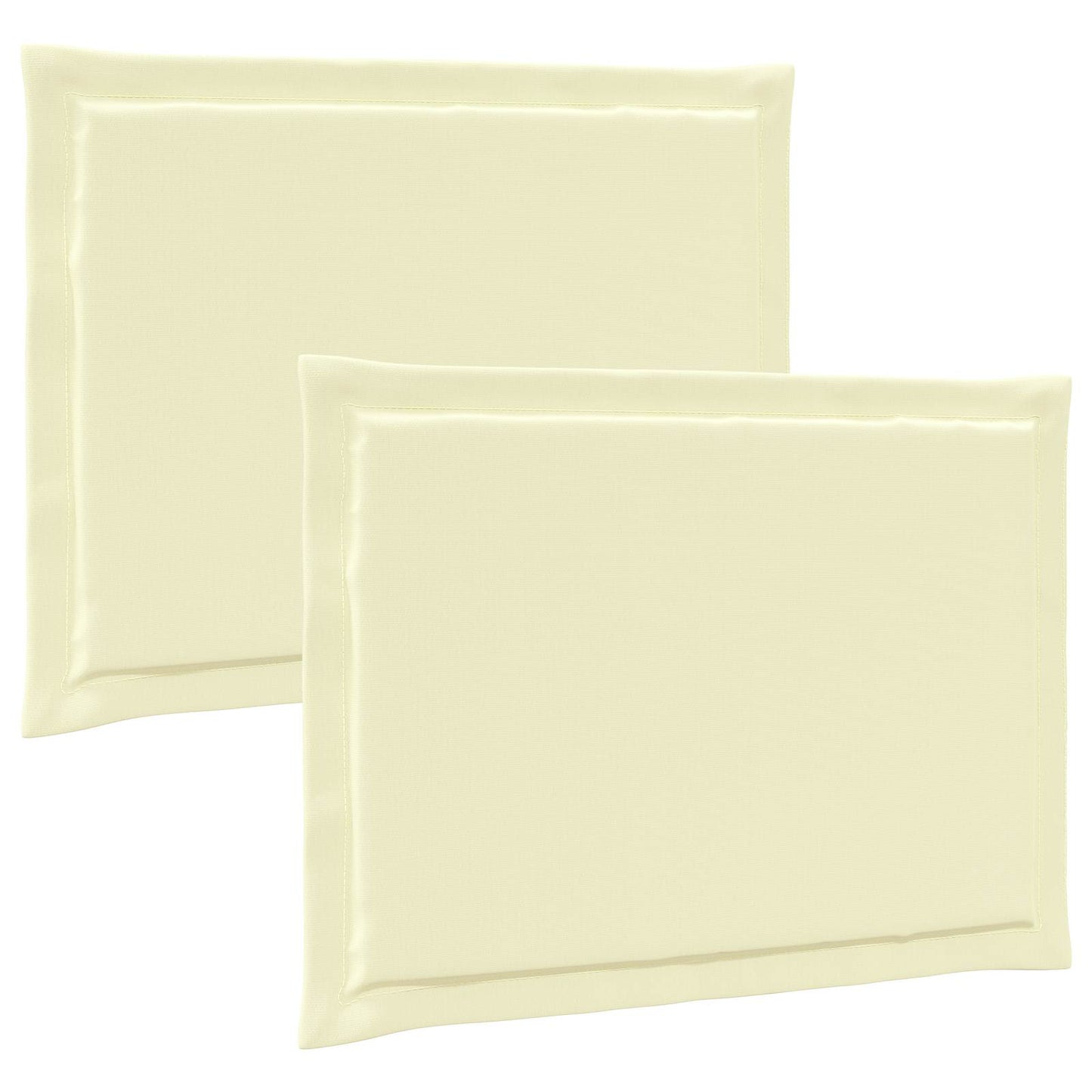 Zitkussens 2 st. Crème 47 x 36 x 2 cm Polyester is nu te koop bij PeponiXL, paradijselijk wonen!