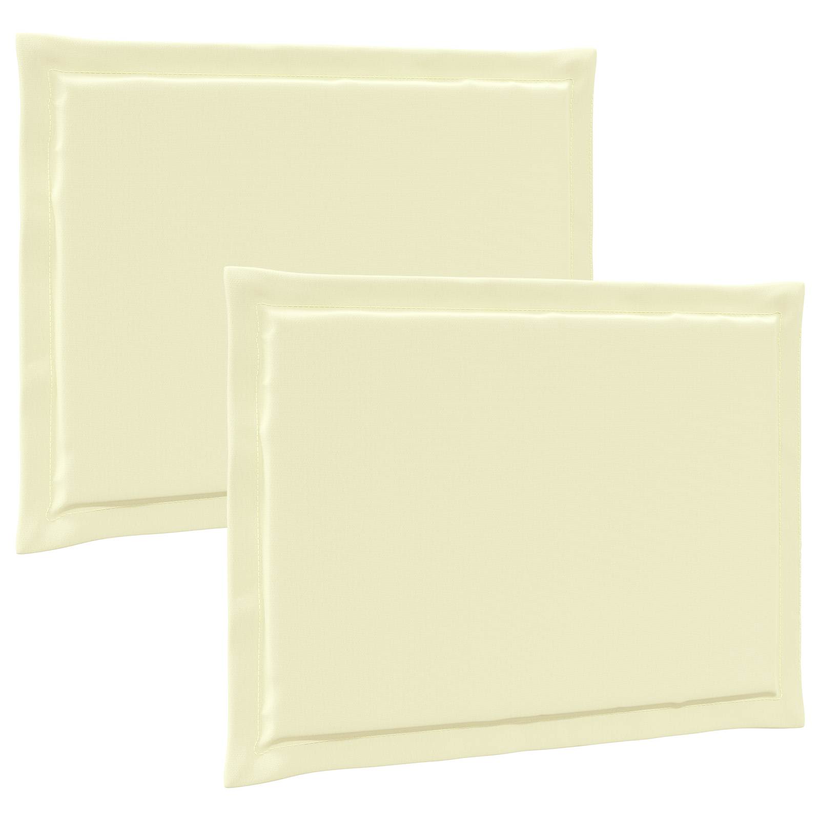 Zitkussens 2 st. Crème 47 x 36 x 2 cm Polyester is nu te koop bij PeponiXL, paradijselijk wonen!