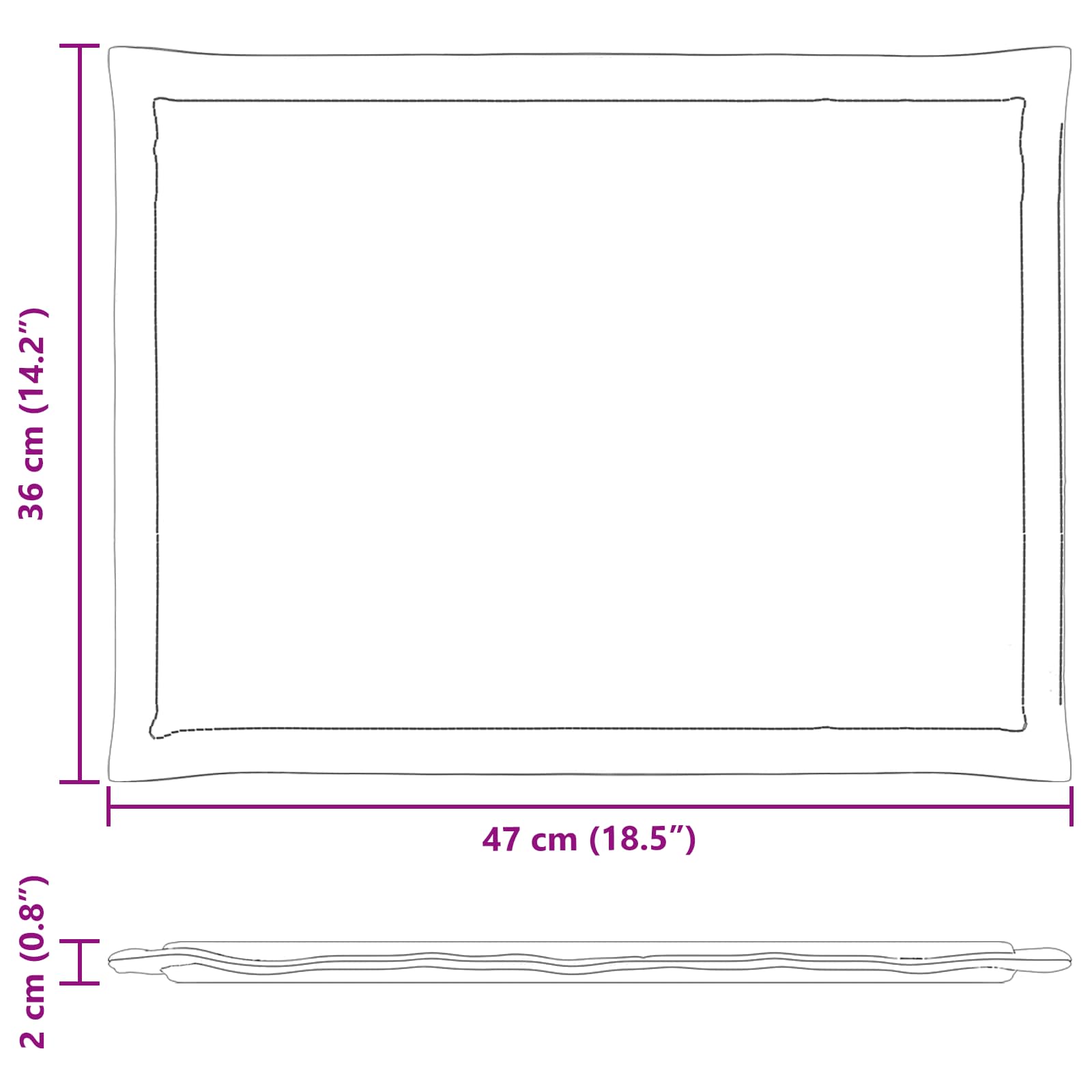 Zitkussens 2 st. Crème 47 x 36 x 2 cm Polyester is nu te koop bij PeponiXL, paradijselijk wonen!