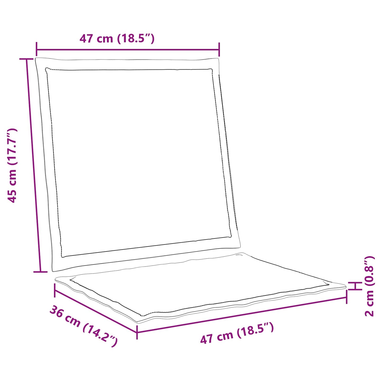 Zit- en Rugkussens 4 pcs Lichtgrijs 47 x 45 x 2 cm Polyester is nu te koop bij PeponiXL, paradijselijk wonen!