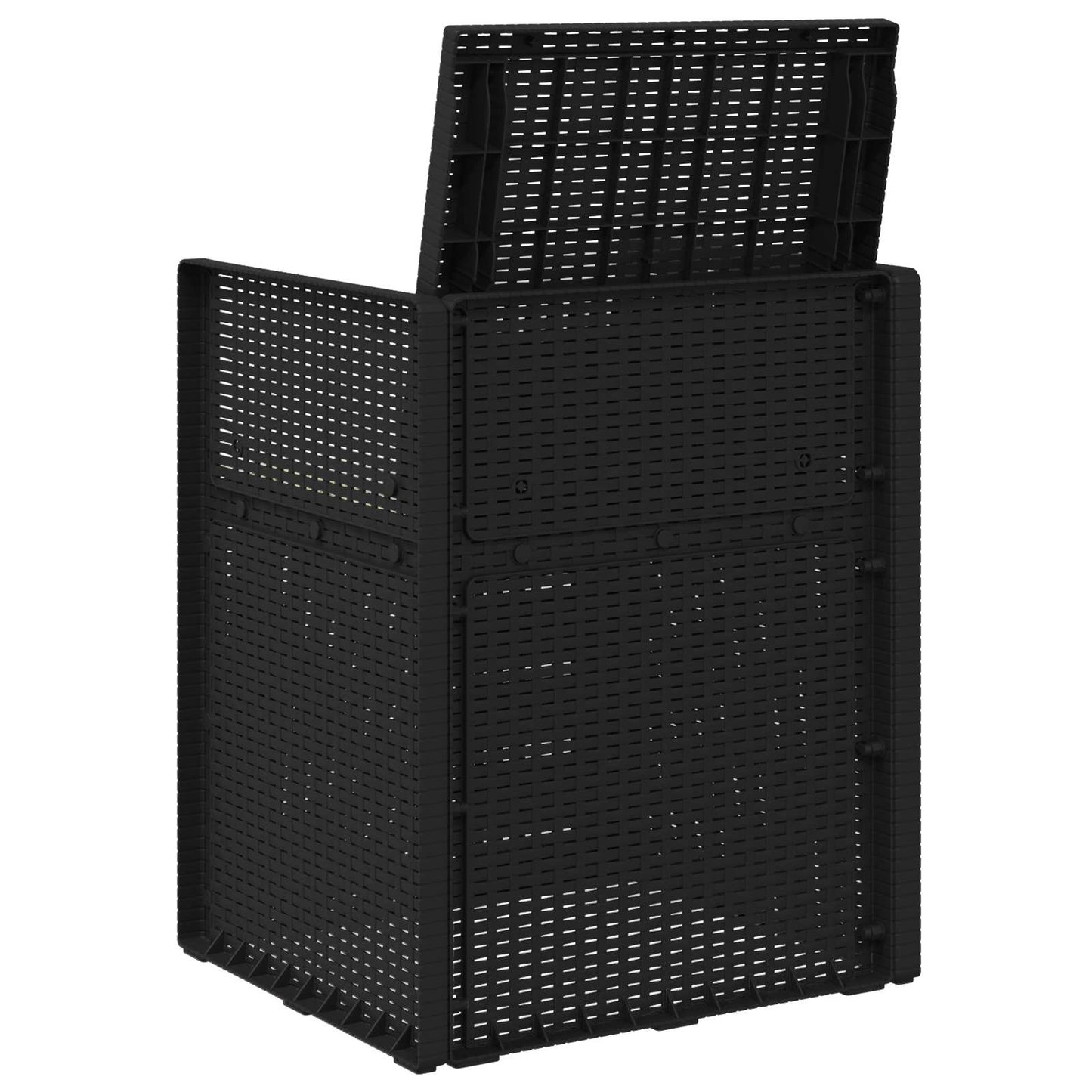 Tuin Eetstoelen 2 pcs Antraciet- en crèmekleurig PP is nu te koop bij PeponiXL, paradijselijk wonen!