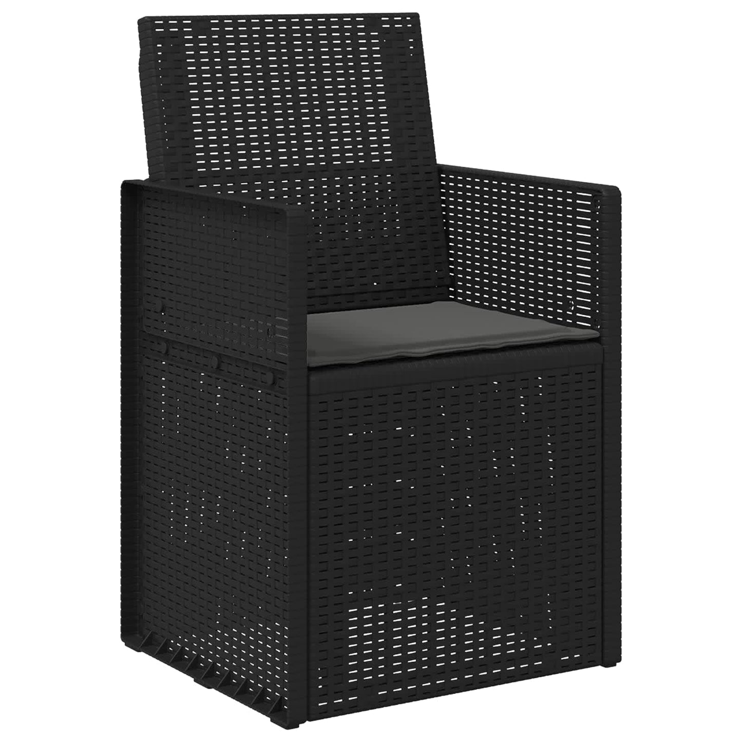 Tuin Eetstoelen 2 pcs Antracietkleurig PP is nu te koop bij PeponiXL, paradijselijk wonen!
