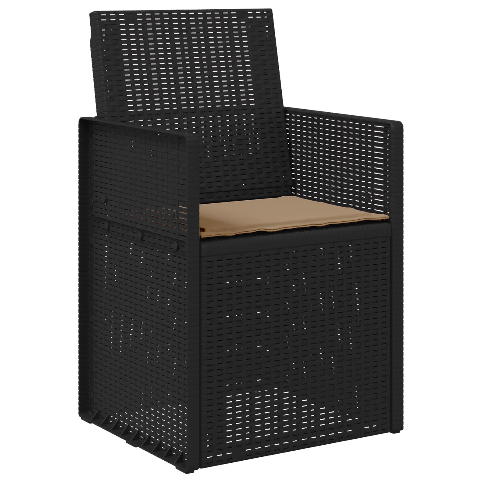 Tuin Eetstoelen 2 pcs Antracietkleurig en taupe PP is nu te koop bij PeponiXL, paradijselijk wonen!