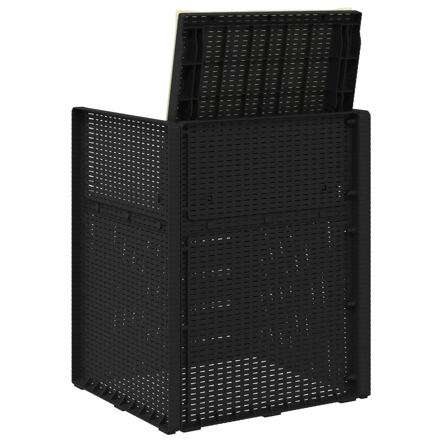 Tuin Eetstoelen 2 pcs Antraciet- en crèmekleurig PP is nu te koop bij PeponiXL, paradijselijk wonen!