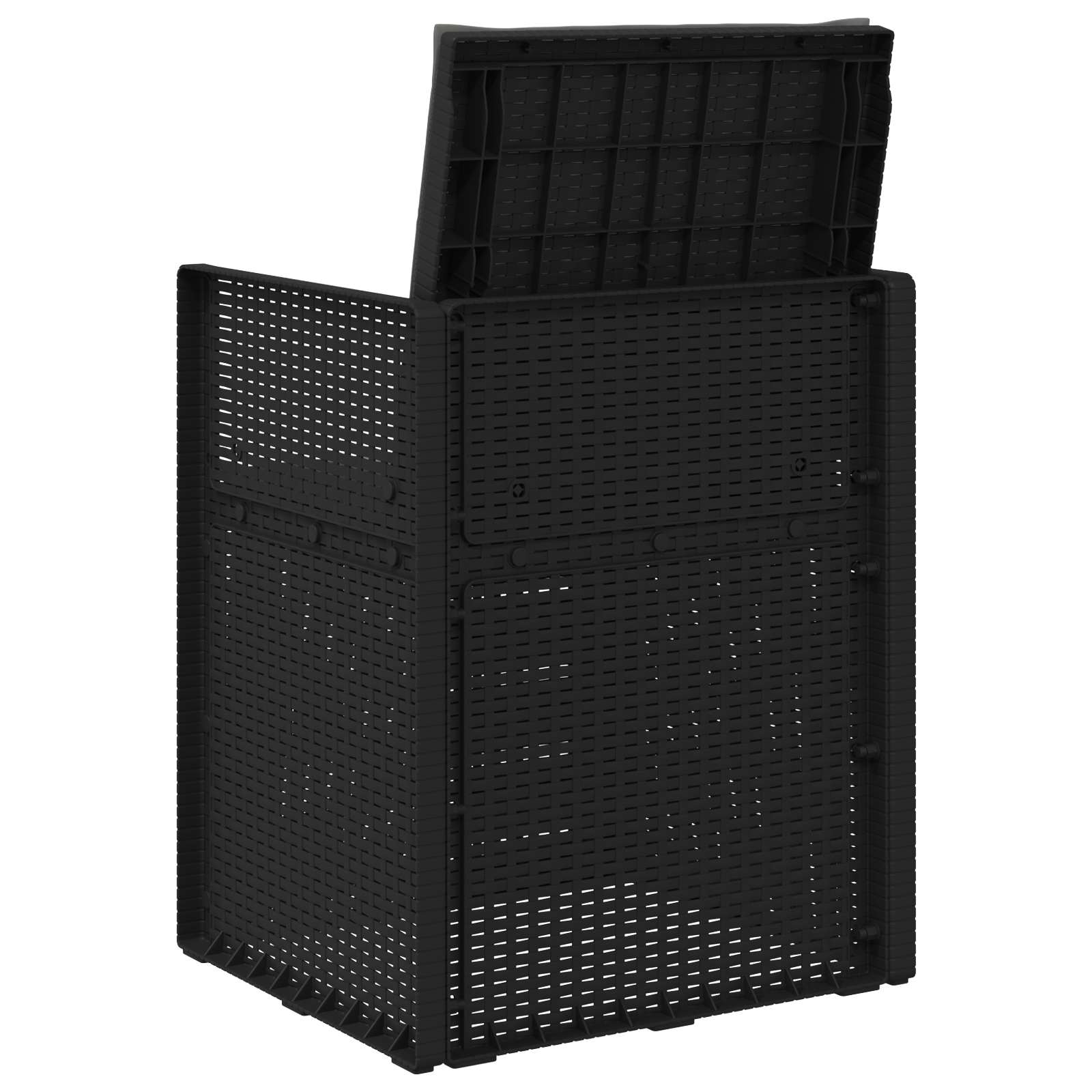 Tuin Eetstoelen 2 pcs Antracietkleurig PP is nu te koop bij PeponiXL, paradijselijk wonen!