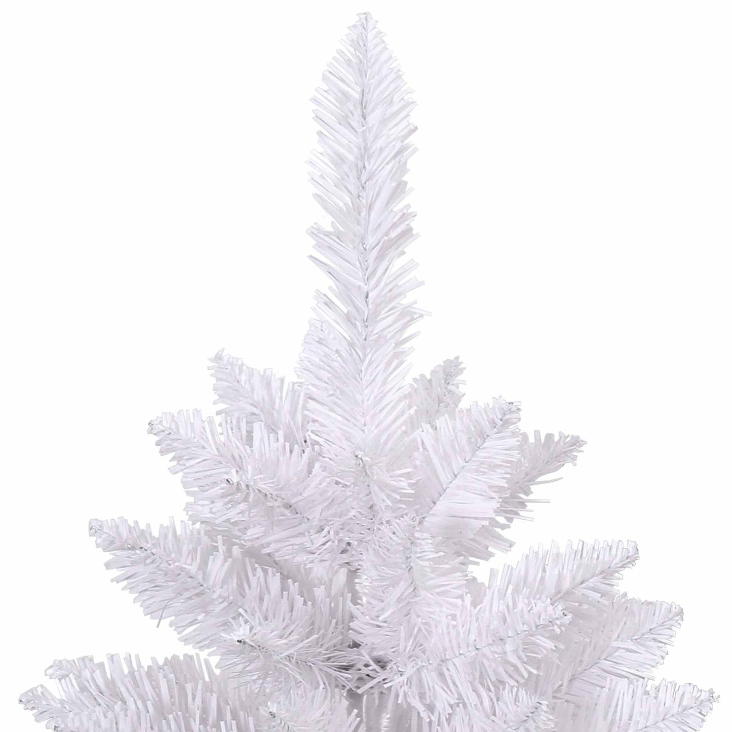 Kunstmatige Inklapbare Kerstboom Wit 210 cm PVC en staal is nu te koop bij PeponiXL, paradijselijk wonen!