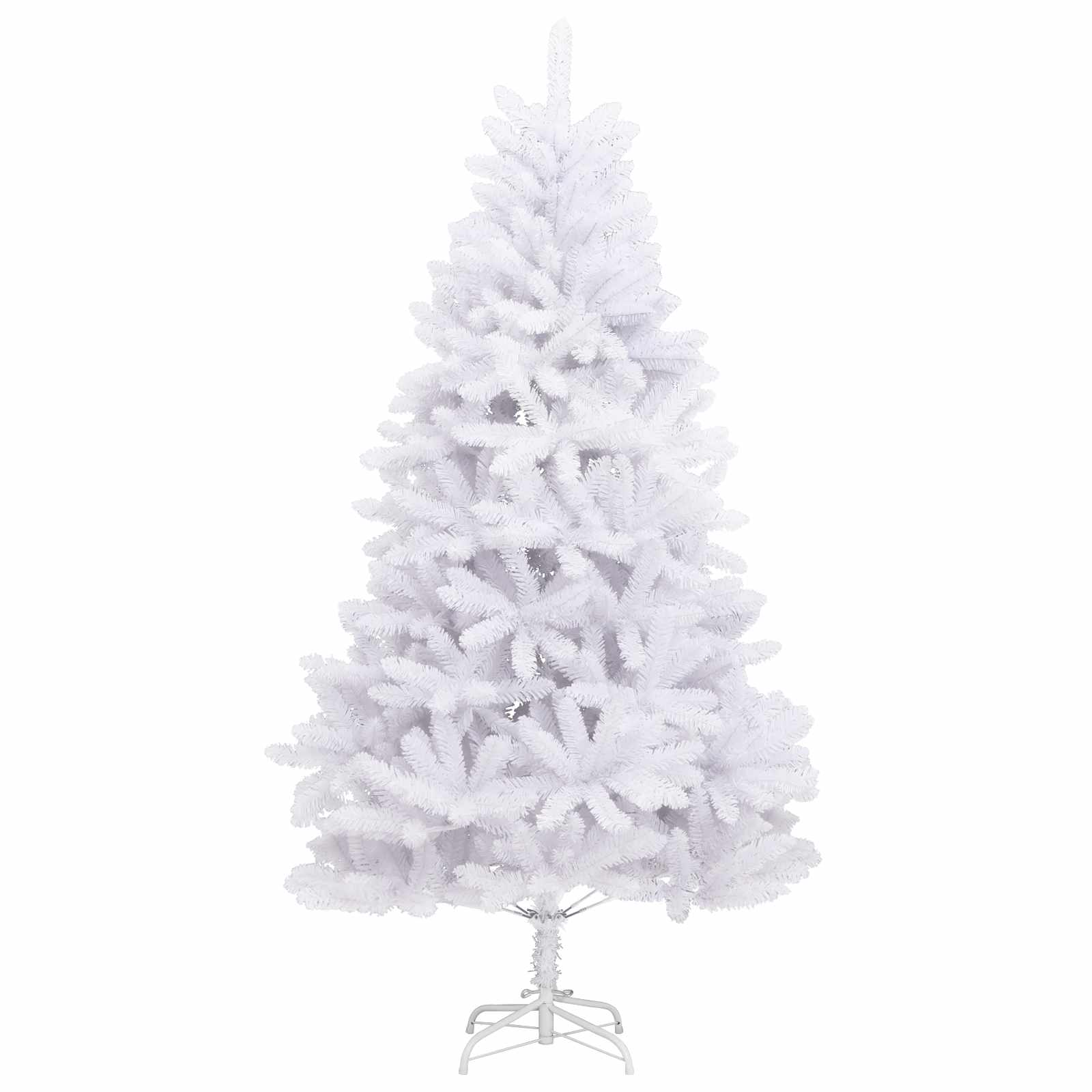 Kunstmatige Inklapbare Kerstboom Wit 210 cm PVC en staal is nu te koop bij PeponiXL, paradijselijk wonen!