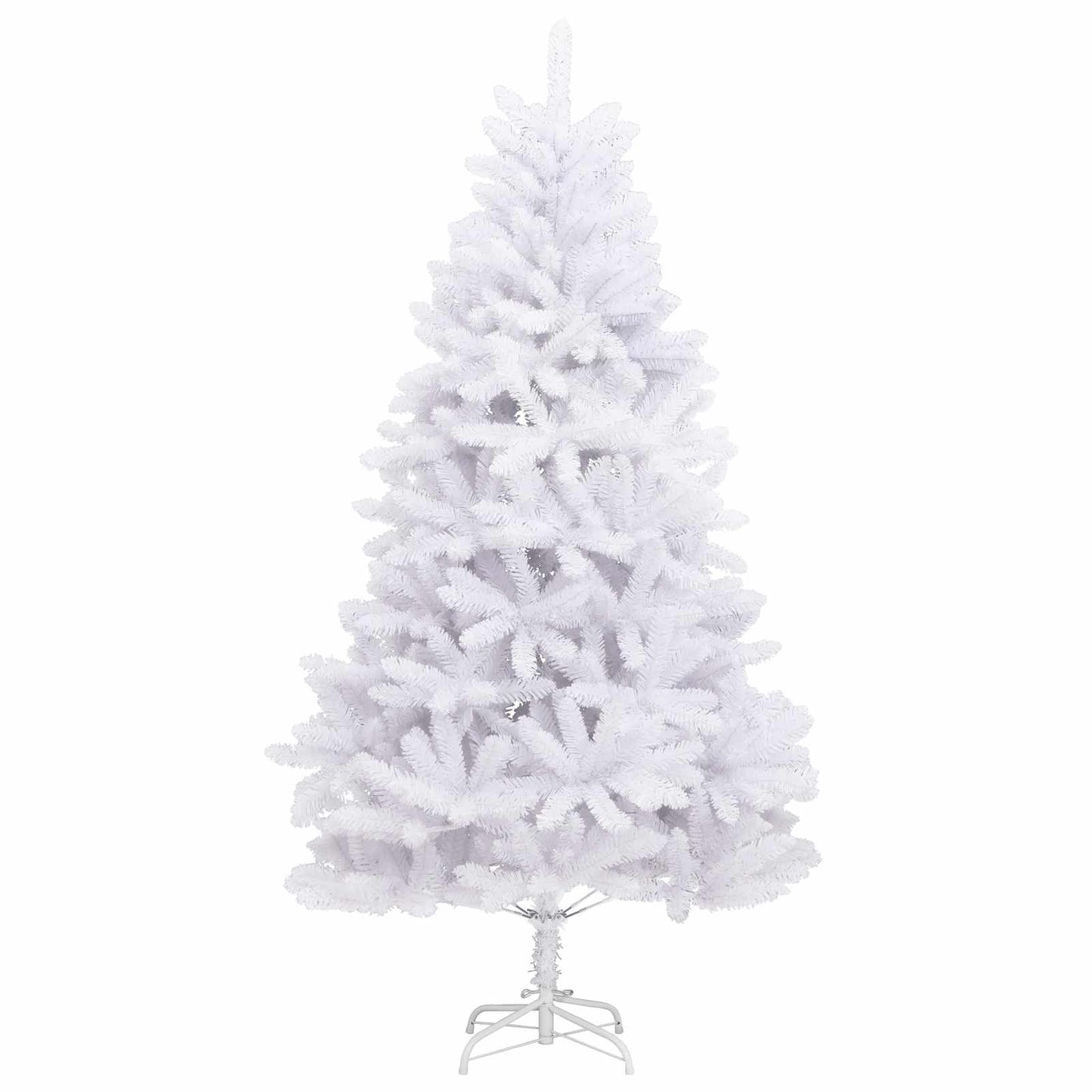 Kunstmatige Inklapbare Kerstboom Wit 210 cm PVC en staal is nu te koop bij PeponiXL, paradijselijk wonen!