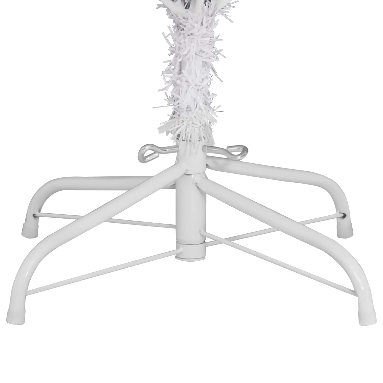 Kunstmatige Inklapbare Kerstboom Wit 300 cm PVC en staal is nu te koop bij PeponiXL, paradijselijk wonen!