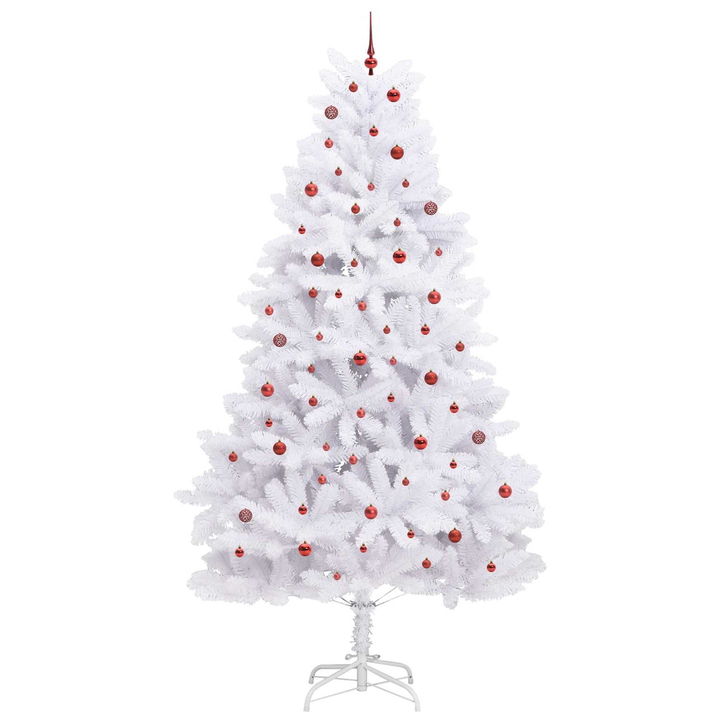 Kunstmatige Inklapbare Kerstboom Wit 300 cm PVC en staal is nu te koop bij PeponiXL, paradijselijk wonen!