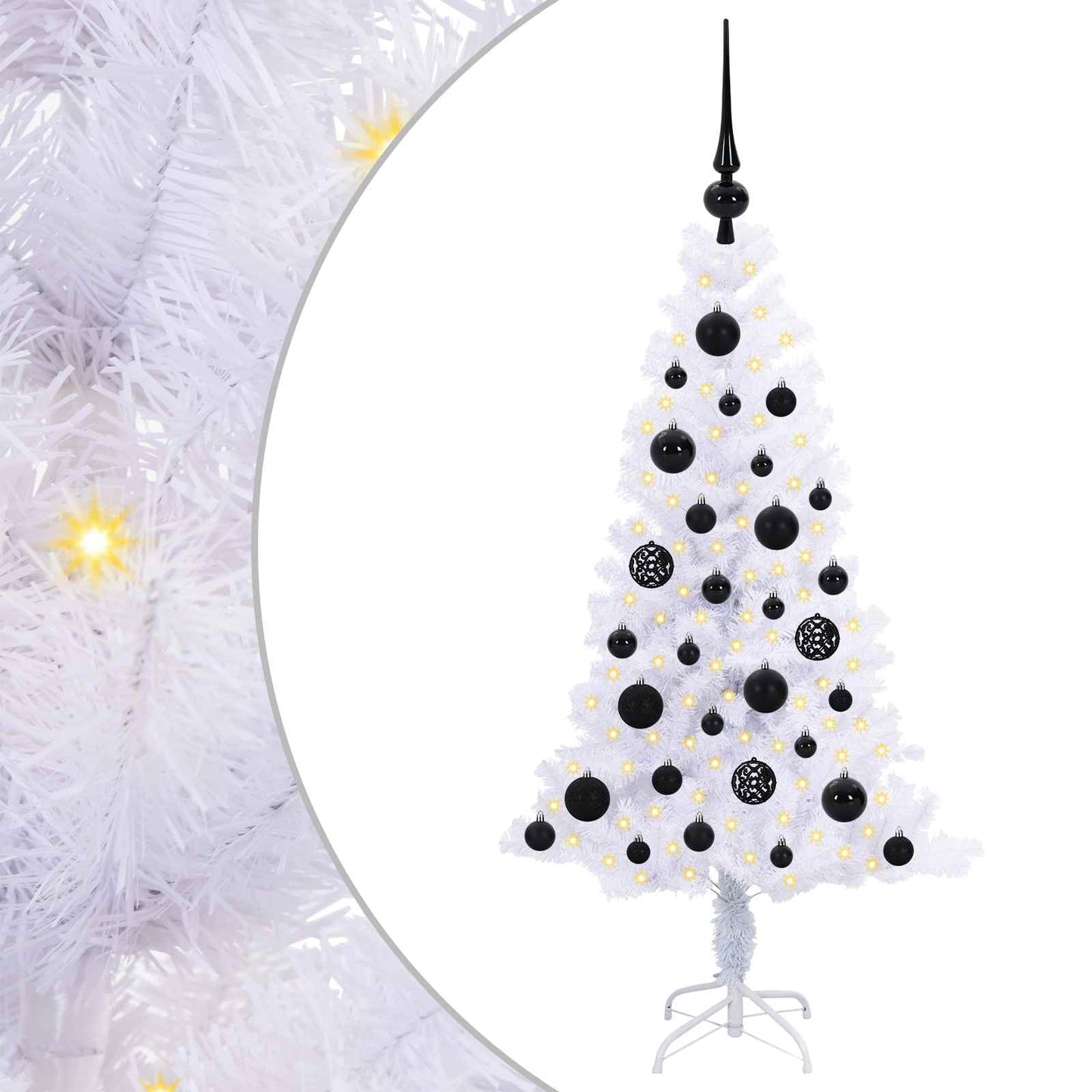 Kunstkerstboom met 150 LED Wit 120 cm PVC en Staal is nu te koop bij PeponiXL, paradijselijk wonen!