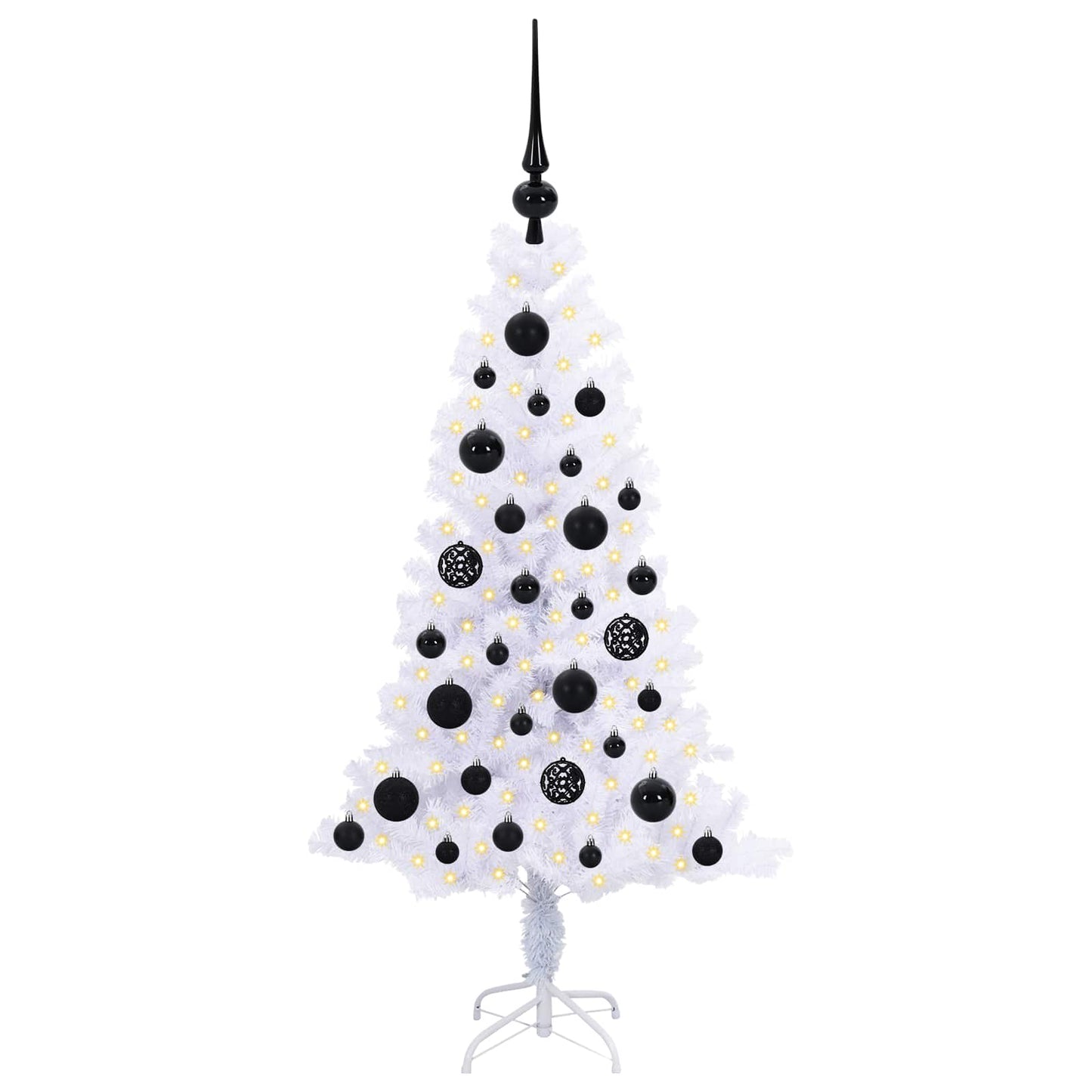 Kunstkerstboom met 150 LED Wit 120 cm PVC en Staal is nu te koop bij PeponiXL, paradijselijk wonen!