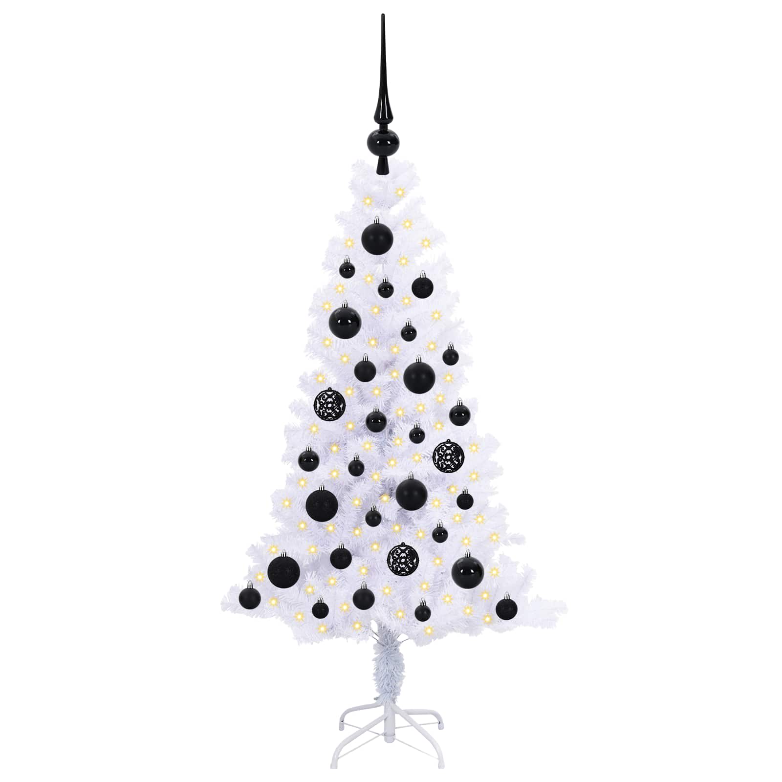 Kunstkerstboom met 150 LED Wit 120 cm PVC en Staal is nu te koop bij PeponiXL, paradijselijk wonen!