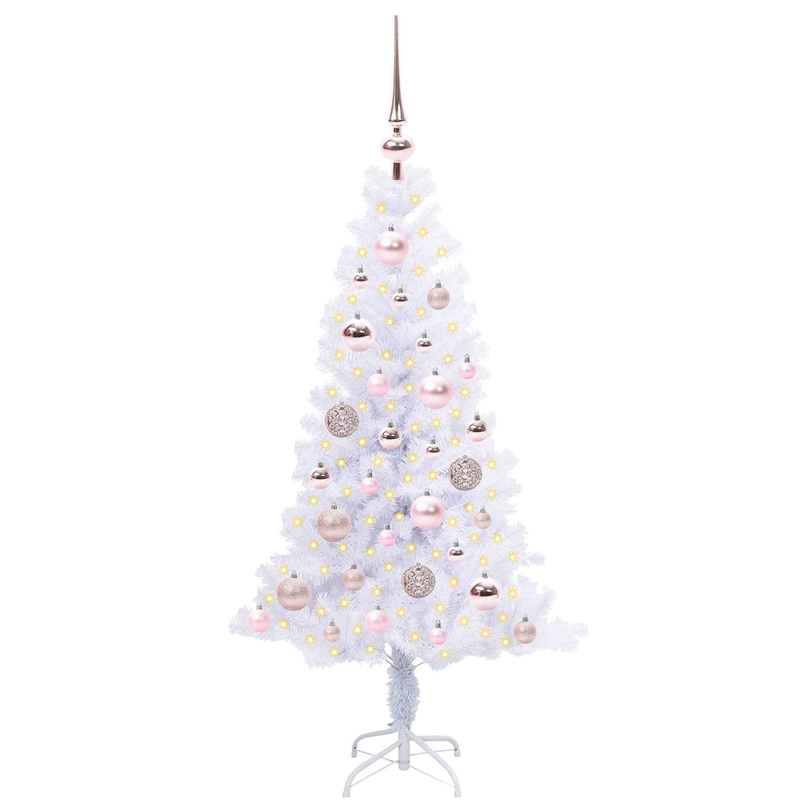 Kunstkerstboom met 150 LED Wit 120 cm PVC en Staal is nu te koop bij PeponiXL, paradijselijk wonen!