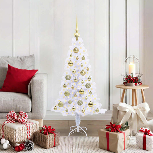 Kunstkerstboom met 150 LED Wit 120 cm PVC en Staal is nu te koop bij PeponiXL, paradijselijk wonen!