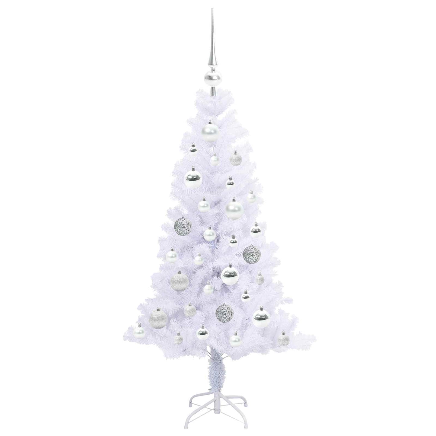 Kunstkerstboom met 150 LED Wit 120 cm PVC en Staal is nu te koop bij PeponiXL, paradijselijk wonen!