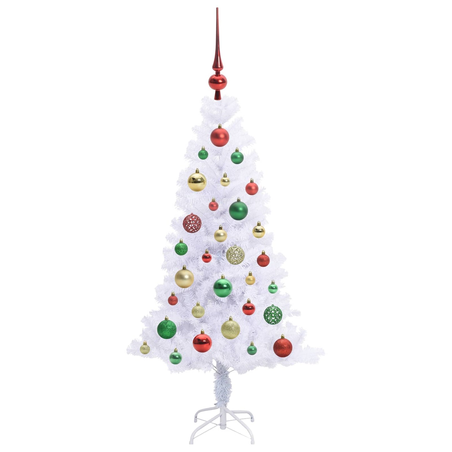 Kunstkerstboom met 150 LED Wit 120 cm PVC en Staal is nu te koop bij PeponiXL, paradijselijk wonen!