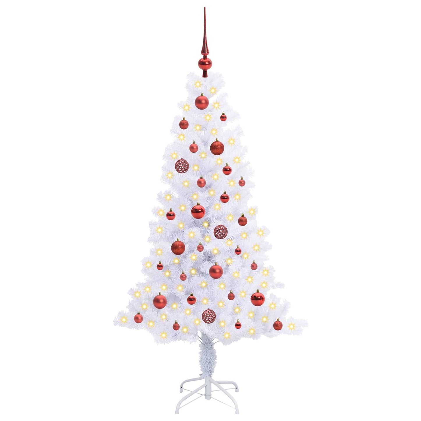 Kunstkerstboom met 150 LED Wit 150 cm PVC en Staal is nu te koop bij PeponiXL, paradijselijk wonen!