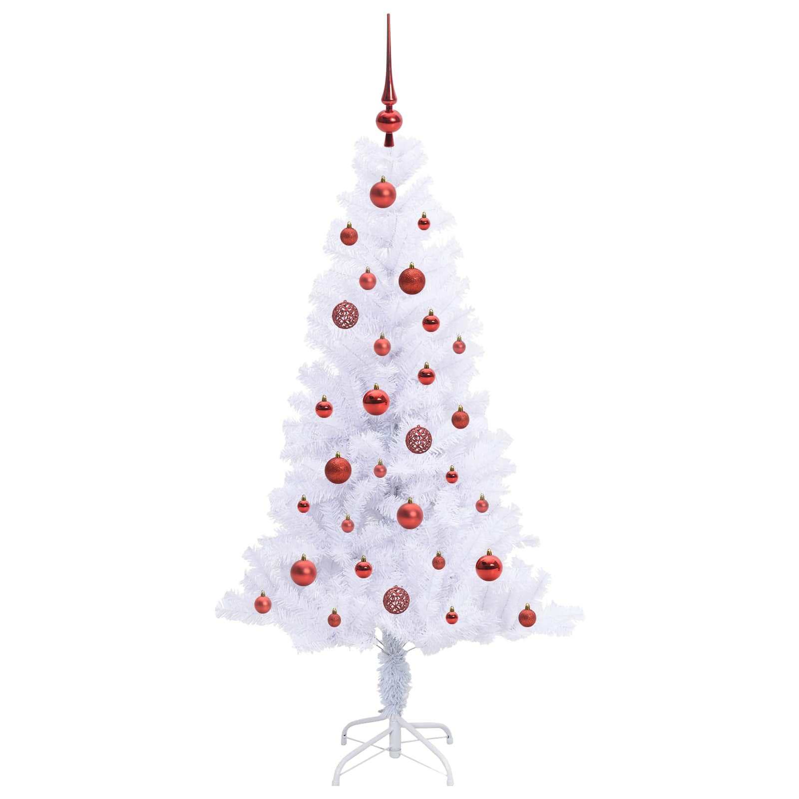 Kunstkerstboom met 150 LED Wit 150 cm PVC en Staal is nu te koop bij PeponiXL, paradijselijk wonen!