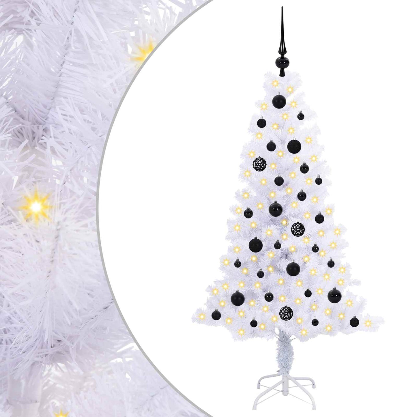 Kunstkerstboom met 150 LED Wit 150 cm PVC en Staal is nu te koop bij PeponiXL, paradijselijk wonen!