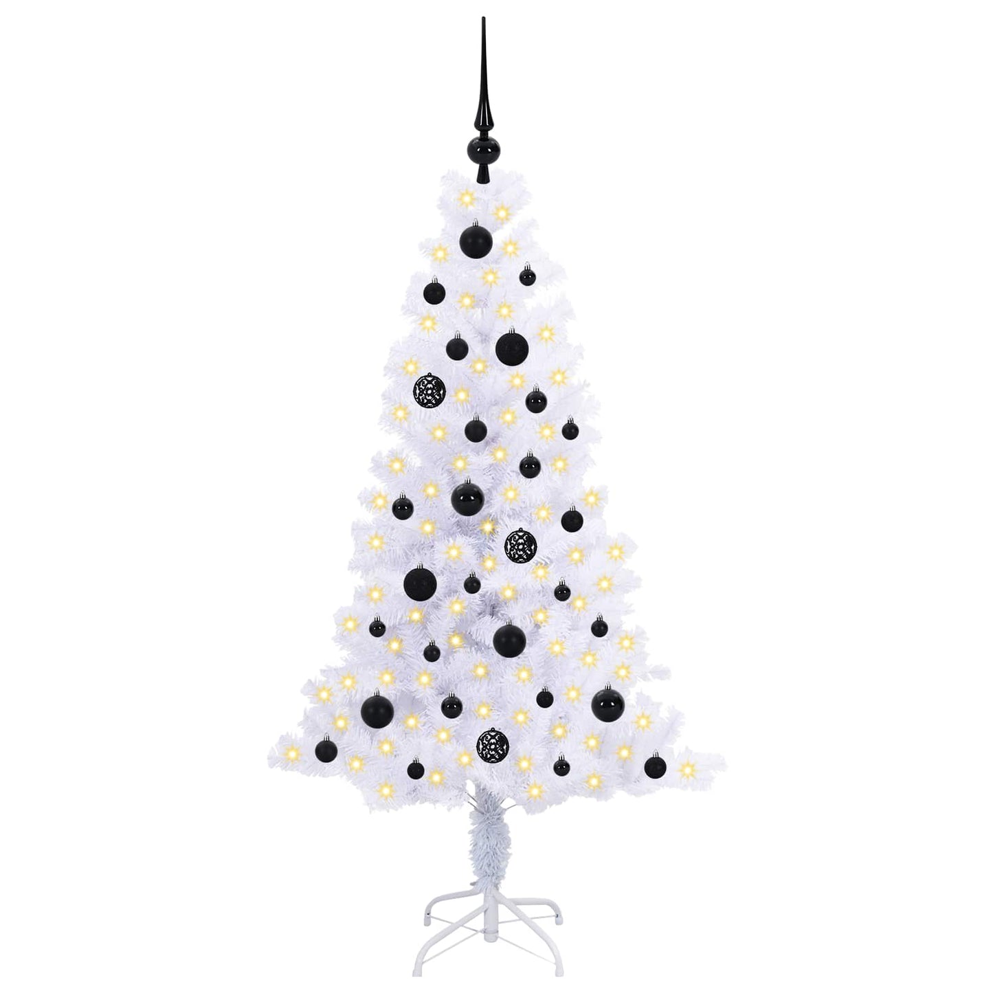 Kunstkerstboom met 150 LED Wit 150 cm PVC en Staal is nu te koop bij PeponiXL, paradijselijk wonen!