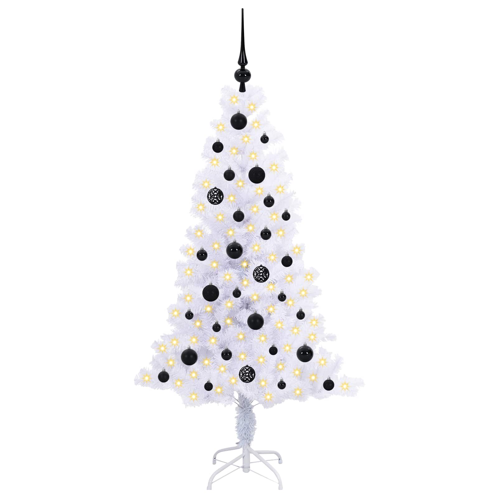 Kunstkerstboom met 150 LED Wit 150 cm PVC en Staal is nu te koop bij PeponiXL, paradijselijk wonen!