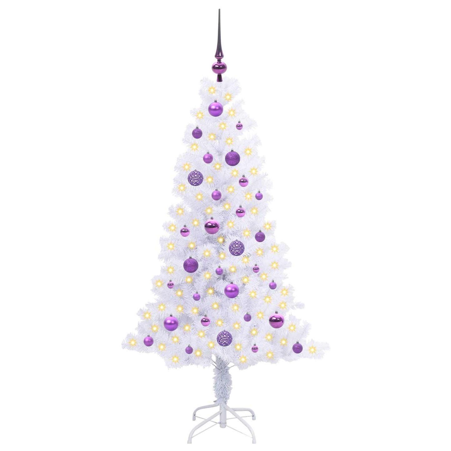 Kunstkerstboom met 150 LED Wit 150 cm PVC en Staal is nu te koop bij PeponiXL, paradijselijk wonen!