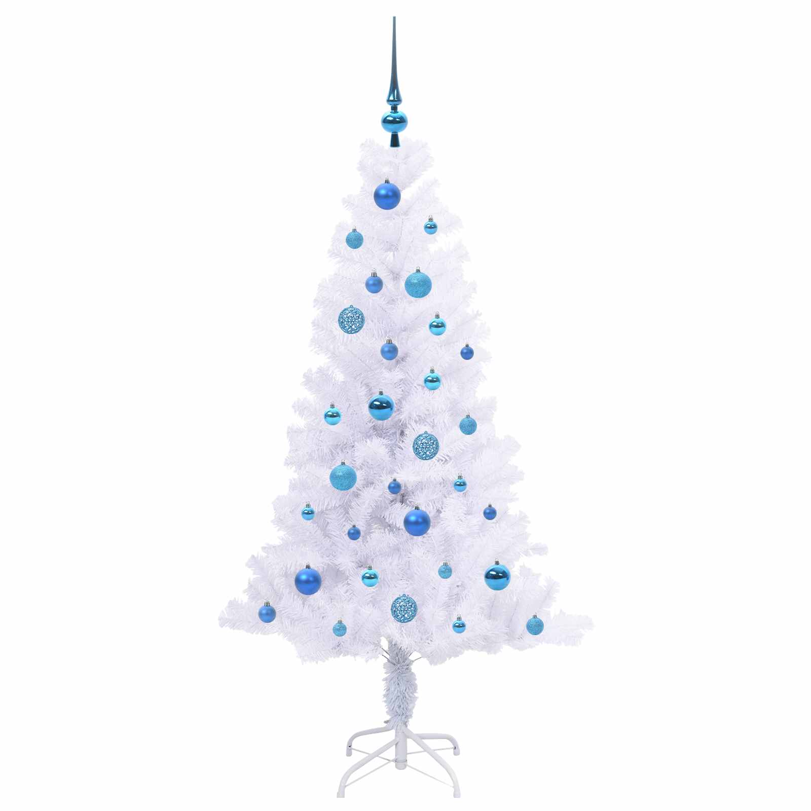 Kunstkerstboom met 150 LED Wit 150 cm PVC en Staal is nu te koop bij PeponiXL, paradijselijk wonen!