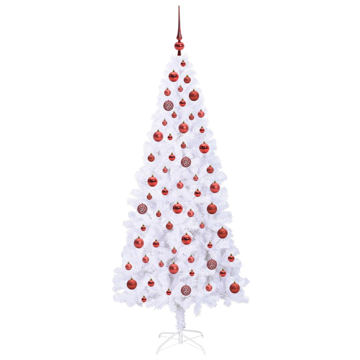 Kunstkerstboom met 300 LED Wit 180 cm PVC en staal is nu te koop bij PeponiXL, paradijselijk wonen!