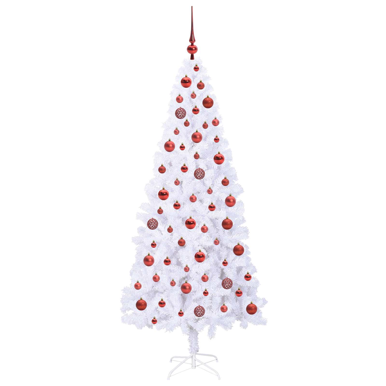 Kunstkerstboom met 300 LED Wit 180 cm PVC en staal is nu te koop bij PeponiXL, paradijselijk wonen!
