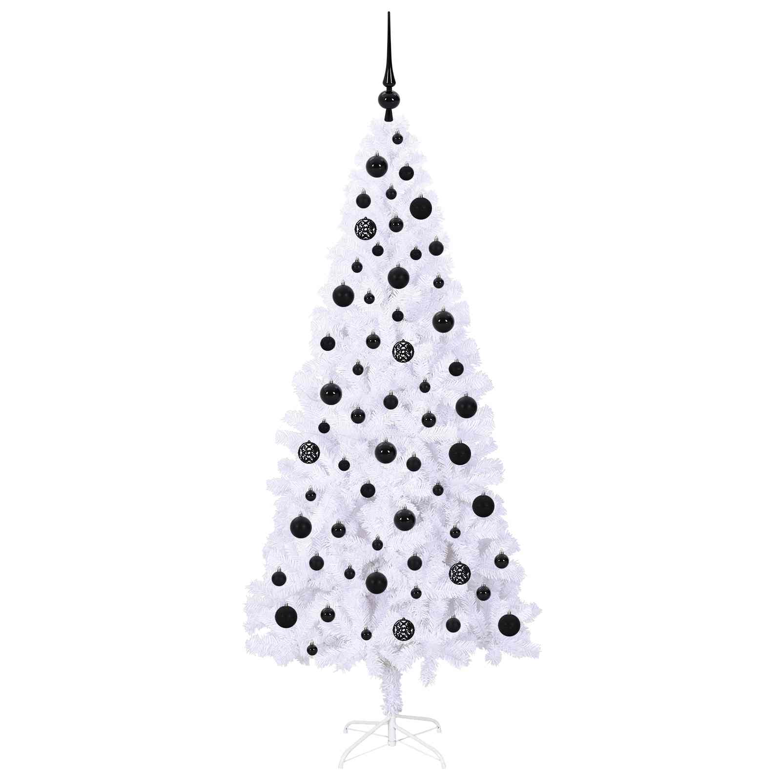 Kunstkerstboom met 300 LED Wit 180 cm PVC en staal is nu te koop bij PeponiXL, paradijselijk wonen!
