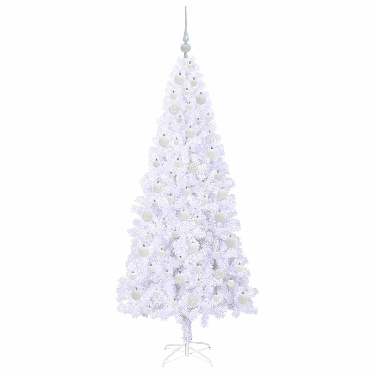 Kunstkerstboom met 300 LED Wit 180 cm PVC en staal is nu te koop bij PeponiXL, paradijselijk wonen!