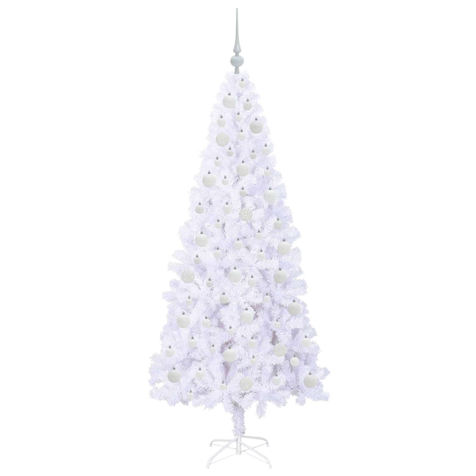 Kunstkerstboom met 300 LED Wit 180 cm PVC en staal is nu te koop bij PeponiXL, paradijselijk wonen!