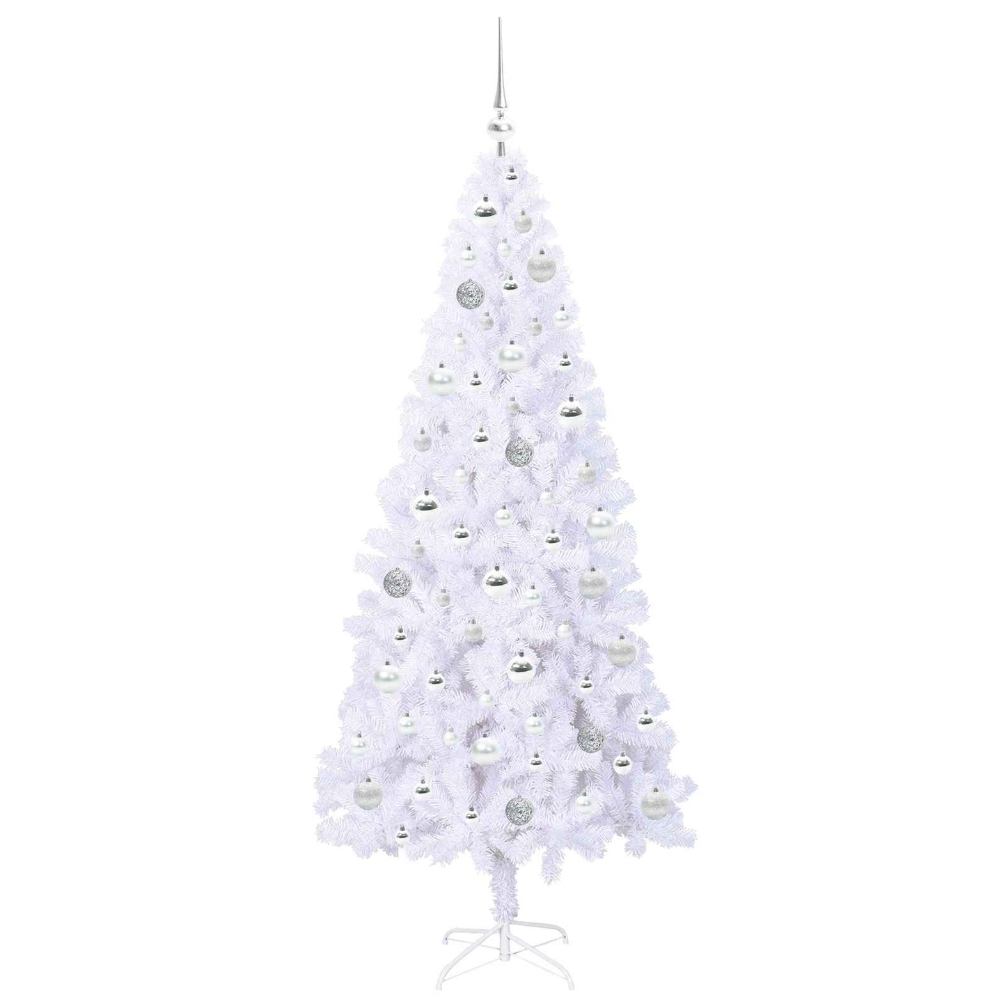 Kunstkerstboom met 300 LED Wit 180 cm PVC en staal is nu te koop bij PeponiXL, paradijselijk wonen!