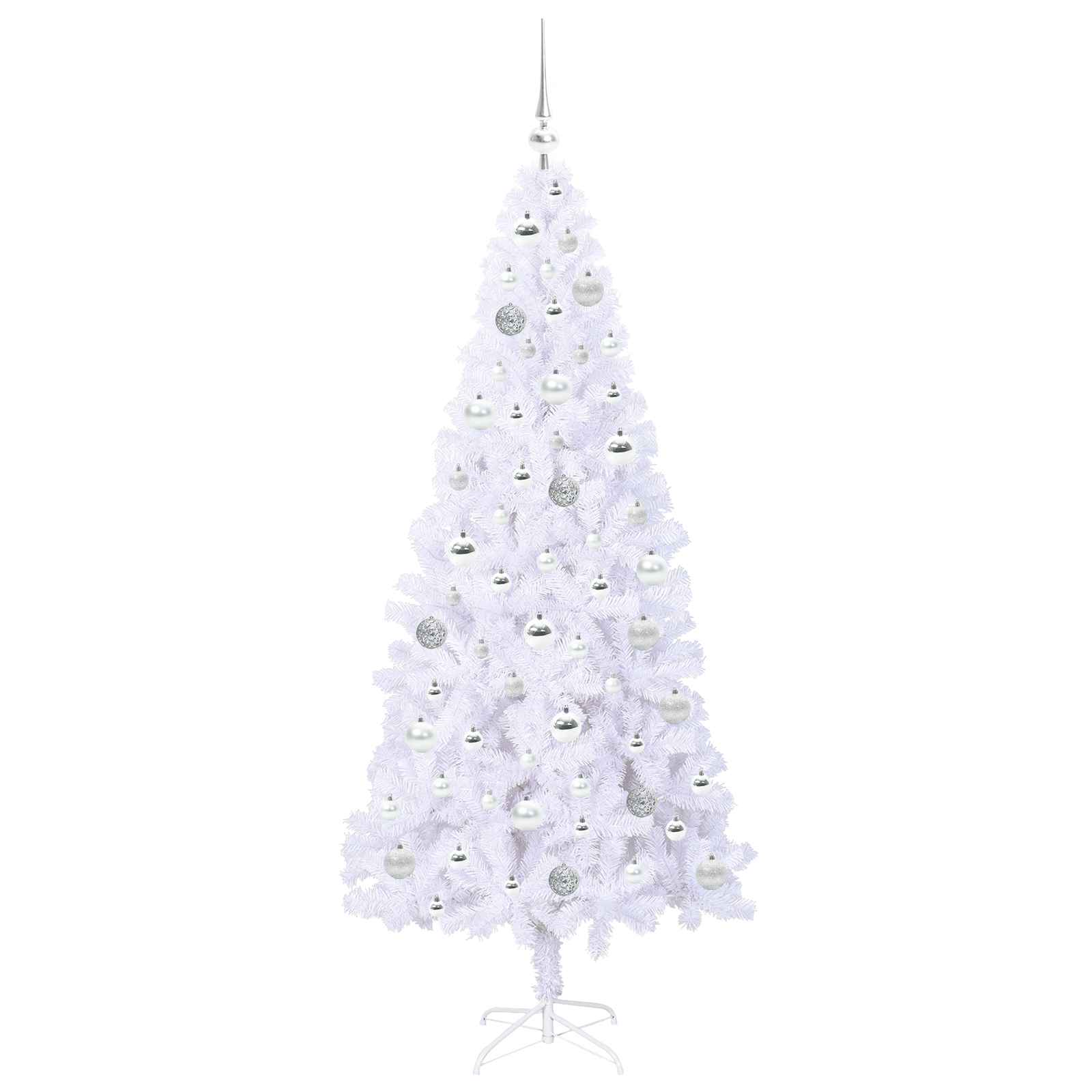 Kunstkerstboom met 300 LED Wit 180 cm PVC en staal is nu te koop bij PeponiXL, paradijselijk wonen!