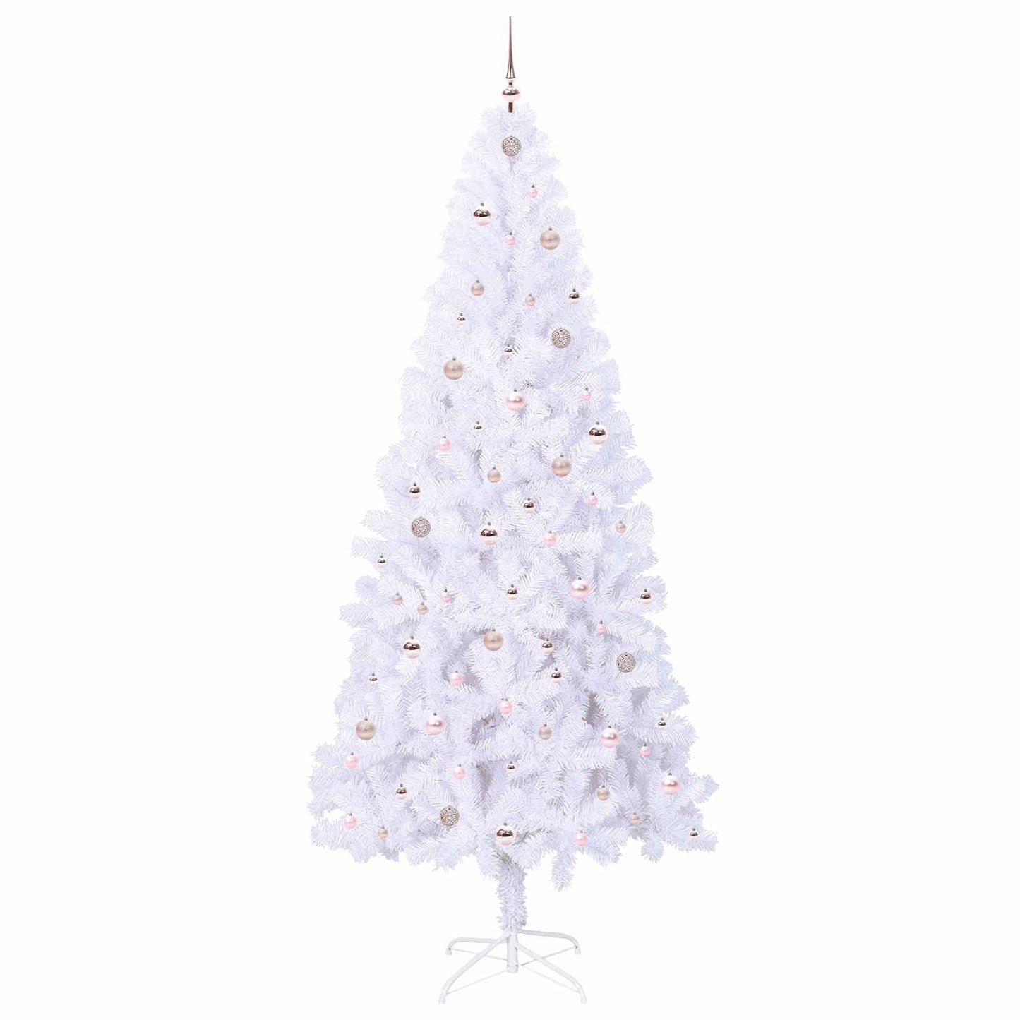 Kunstkerstboom met 300 LED Wit 240 cm PVC en staal is nu te koop bij PeponiXL, paradijselijk wonen!