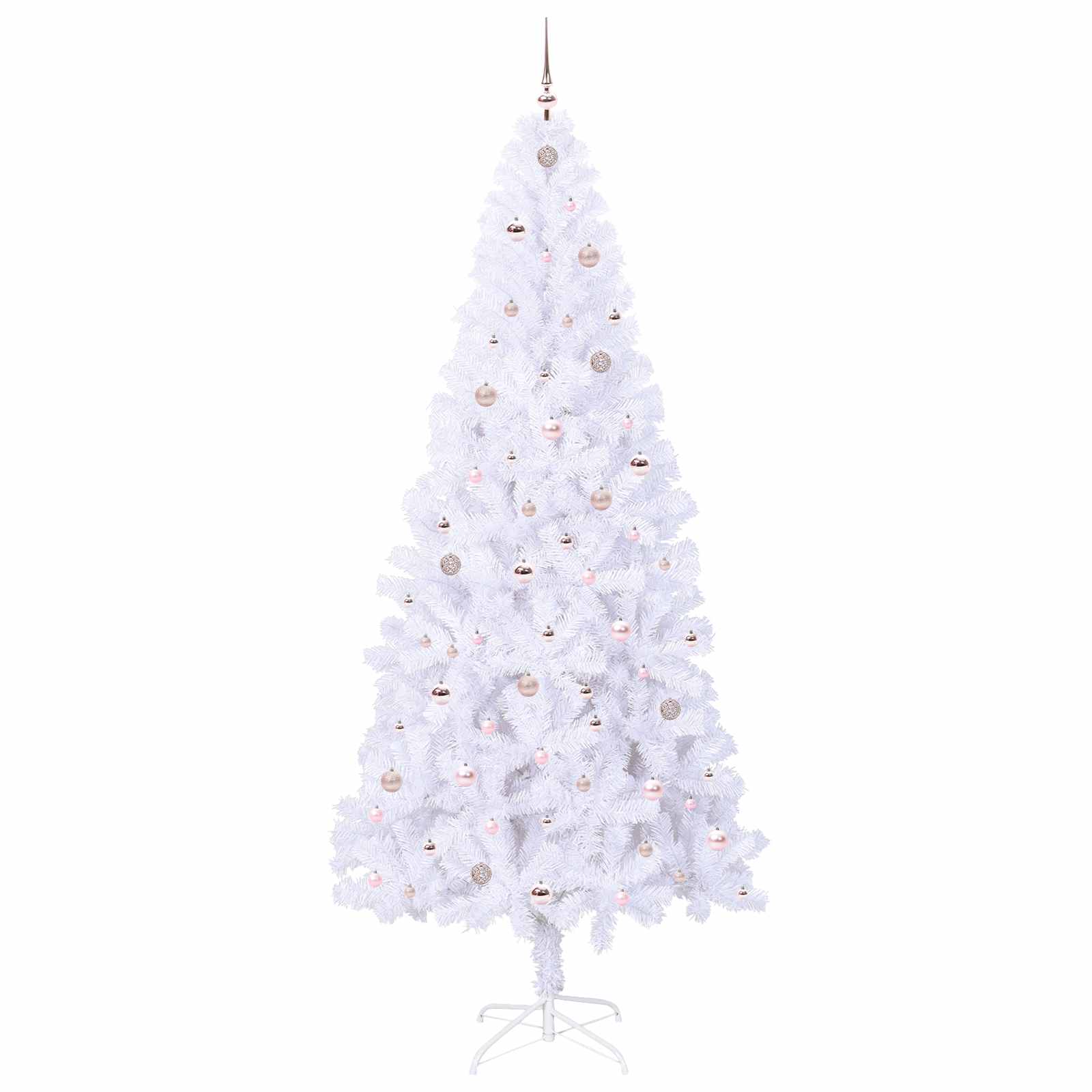 Kunstkerstboom met 300 LED Wit 240 cm PVC en staal is nu te koop bij PeponiXL, paradijselijk wonen!