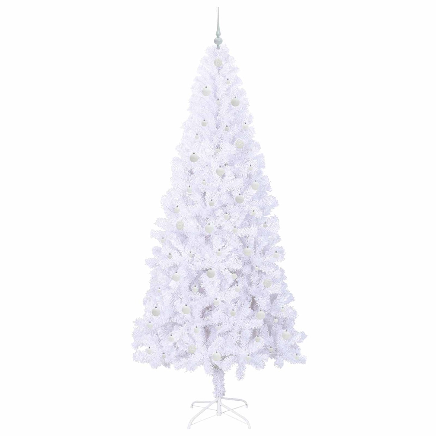 Kunstkerstboom met 300 LED Wit 240 cm PVC en staal is nu te koop bij PeponiXL, paradijselijk wonen!