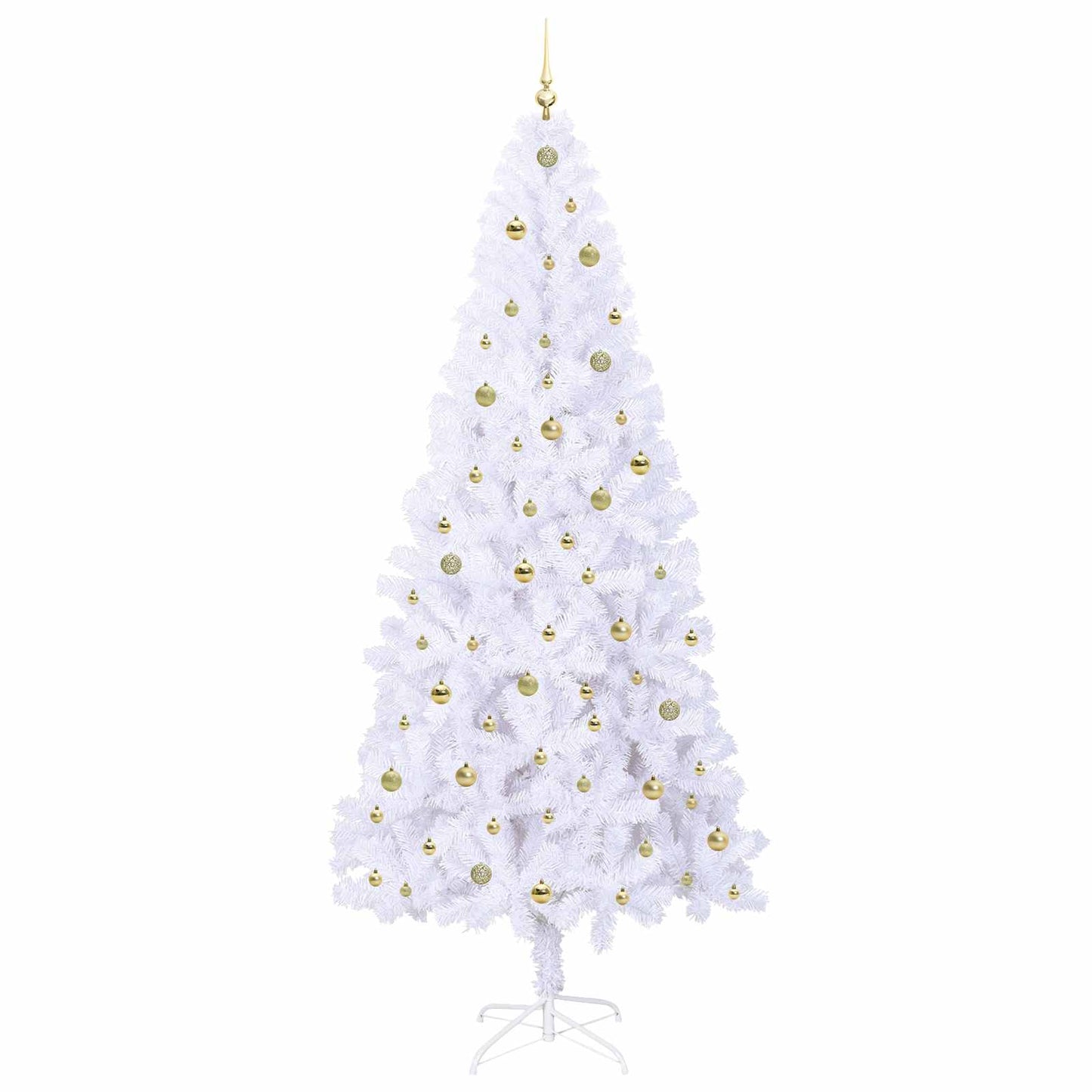 Kunstkerstboom met 300 LED Wit 240 cm PVC en staal is nu te koop bij PeponiXL, paradijselijk wonen!