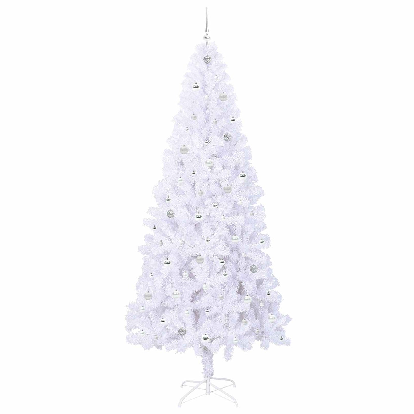 Kunstkerstboom met 300 LED Wit 240 cm PVC en staal is nu te koop bij PeponiXL, paradijselijk wonen!