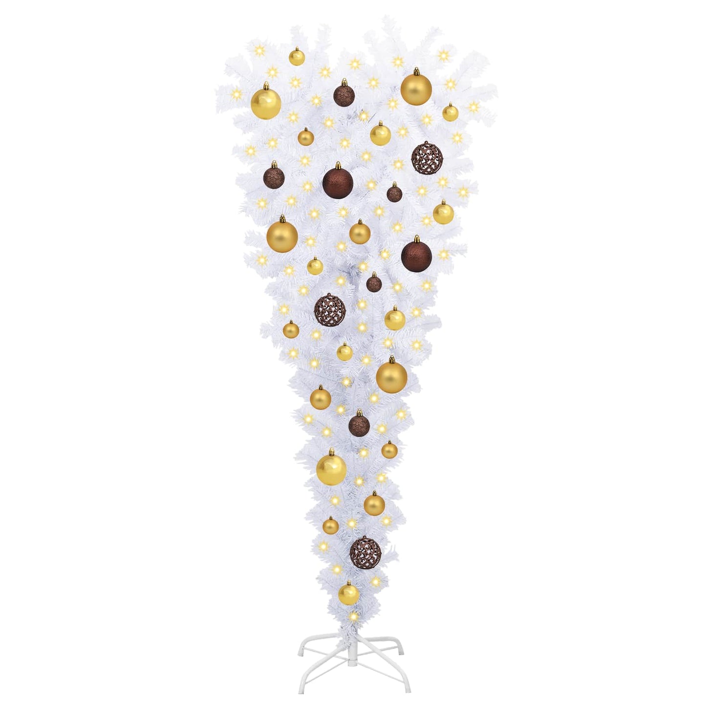 Kunstkerstboom met 150 LED Wit 120 cm PVC en Staal is nu te koop bij PeponiXL, paradijselijk wonen!