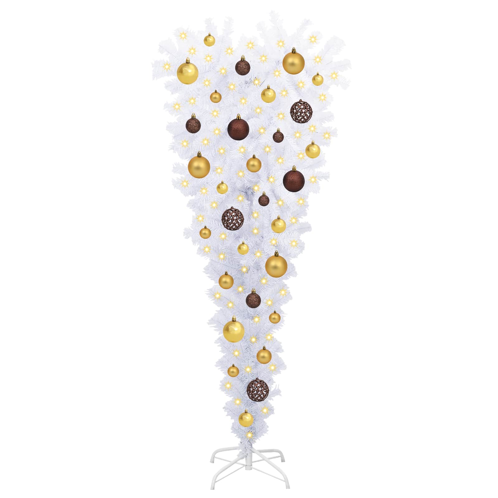 Kunstkerstboom met 150 LED Wit 120 cm PVC en Staal is nu te koop bij PeponiXL, paradijselijk wonen!