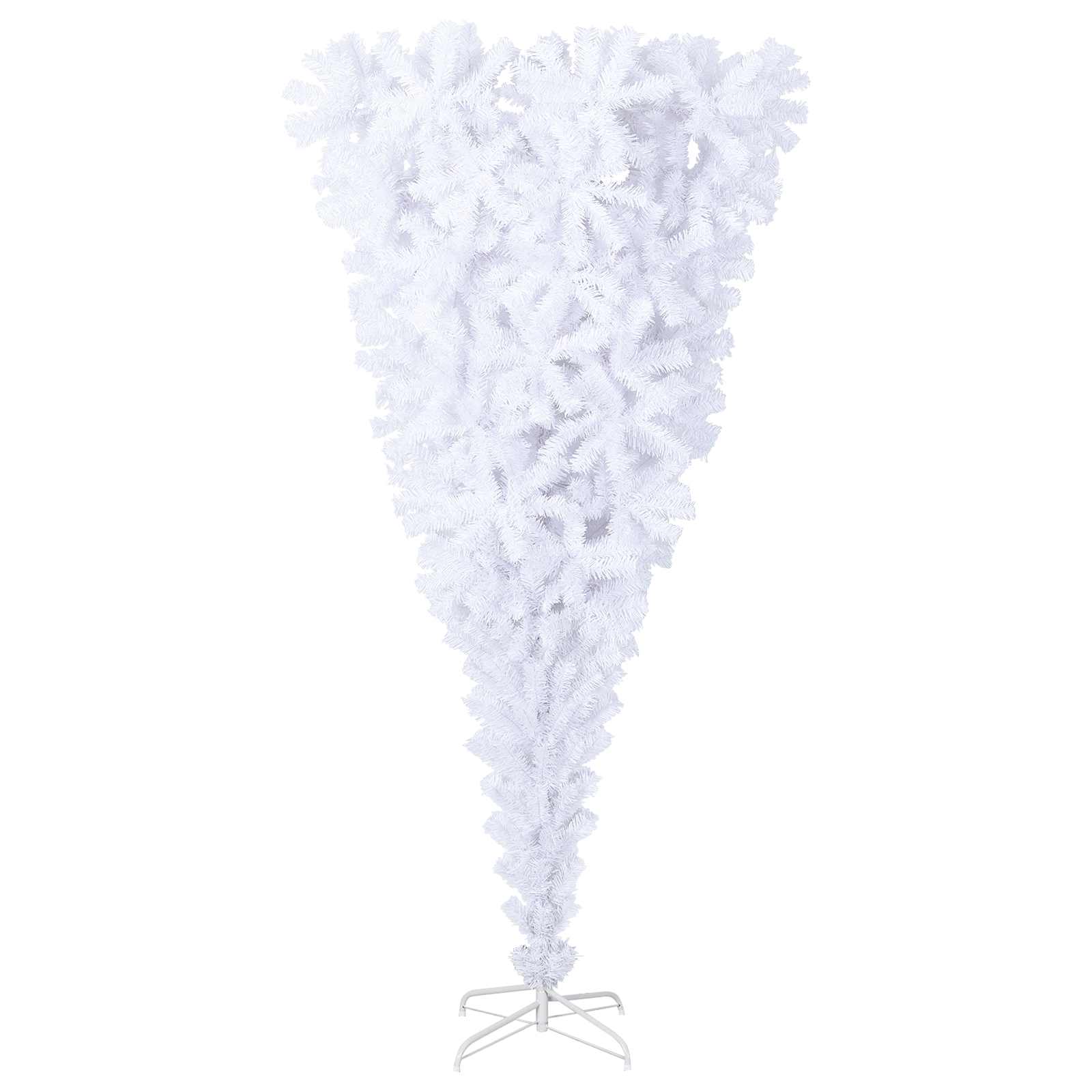 Kunstkerstboom met 300 LED Wit 210 cm PVC en staal is nu te koop bij PeponiXL, paradijselijk wonen!