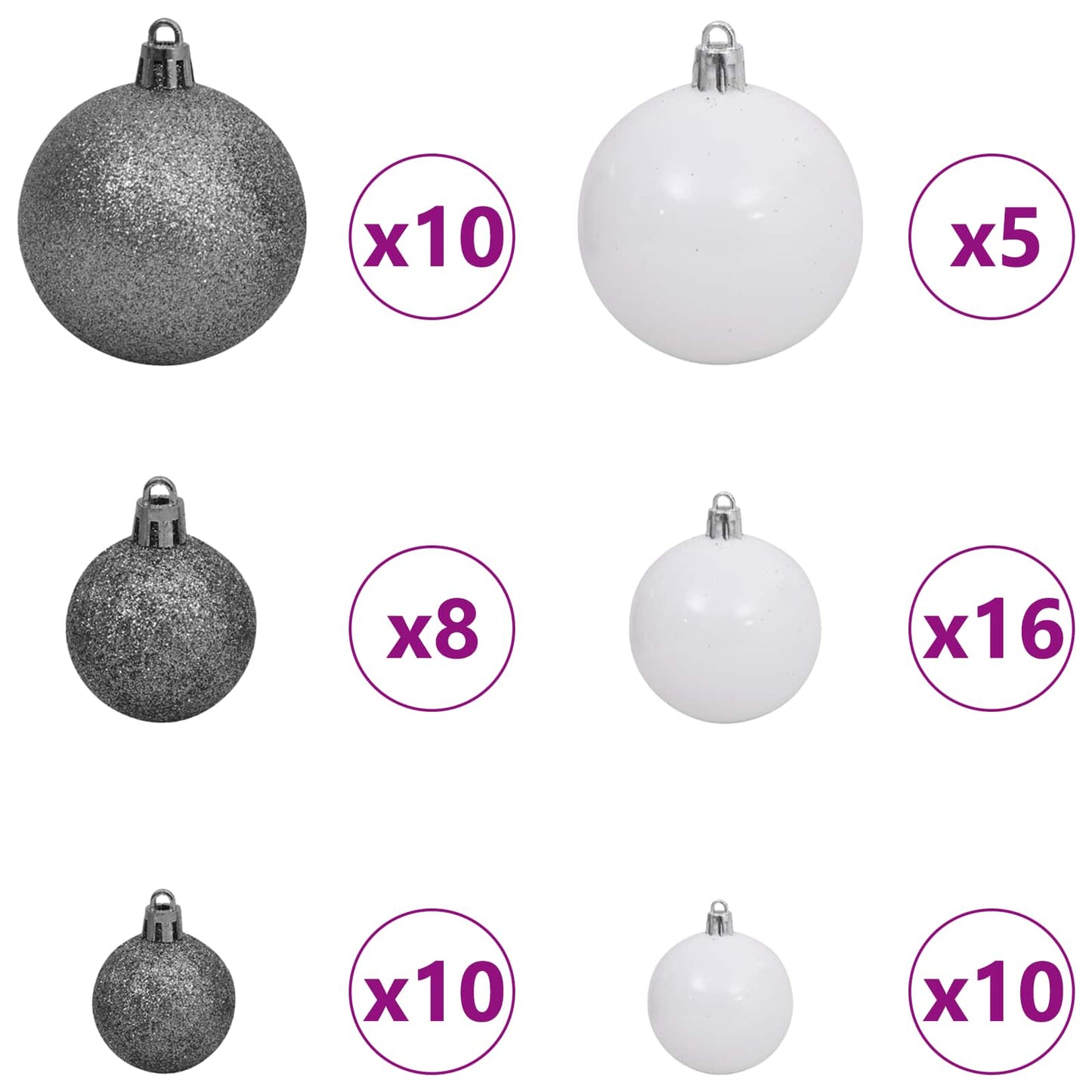 Kunstkerstboom met 300 LED Wit 240 cm PVC en Staal is nu te koop bij PeponiXL, paradijselijk wonen!